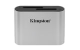 Kingston Technology Workflow SD Reader kortlæser USB 3.2 Gen 1 (3.1 Gen 1) Type-C Sort, Sølv