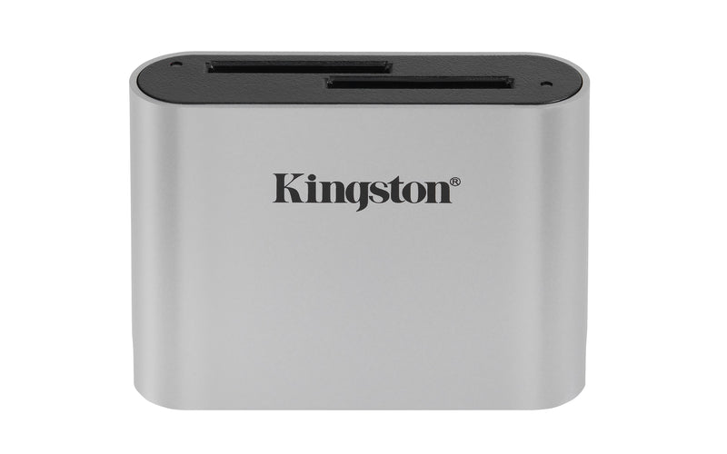 Kingston Technology Workflow SD Reader kortlæser USB 3.2 Gen 1 (3.1 Gen 1) Type-C Sort, Sølv