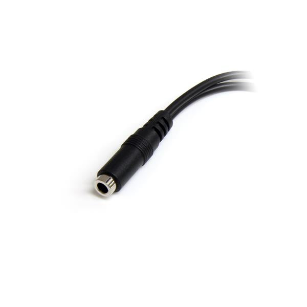 StarTech.com MUYHSFMM lydkabel 0,13 m 3.5mm 2 x 3.5mm Sort