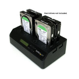 StarTech.com SATDOCK4U3RE kopienhed til digital medie HDD duplikator Sort 3 Kopier