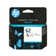 HP 62 Tri-color Original Ink Cartridge blækpatron 1 stk Standard udbytte Blå, Magenta, Gul