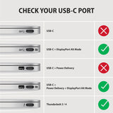 Axagon RVC-DPC videokabel adapter 1,8 m USB Type-C DisplayPort Sort