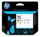 HP 72 Matte Black & Yellow Printhead printhoved Termisk inkjet