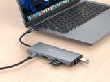 Conceptronic DONN06G Ledningsført USB 3.2 Gen 1 (3.1 Gen 1) Type-C Grå