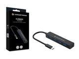 Conceptronic CTC4USB3 interface hub USB 3.2 Gen 1 (3.1 Gen 1) Type-C 5000 Mbit/s Sort