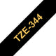 Brother TZE-344 etiketbånd Guld på sort