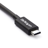 StarTech.com TBLT34MM50CM Thunderbolt kabel 0,5 m 40 Gbit/sek. Sort