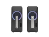 GENESIS Helium 100 BT RGB højttalersæt 10 W PC/Laptop Sort, Sølv 2.0 kanaler Bluetooth