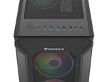 GENESIS Irid 505 ARGB Midi Tower Sort, Transparent