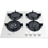 Whirlpool AKT 625/WH Sort, Hvid Indbygget 60 cm Gaskomfur 4 zone(s)