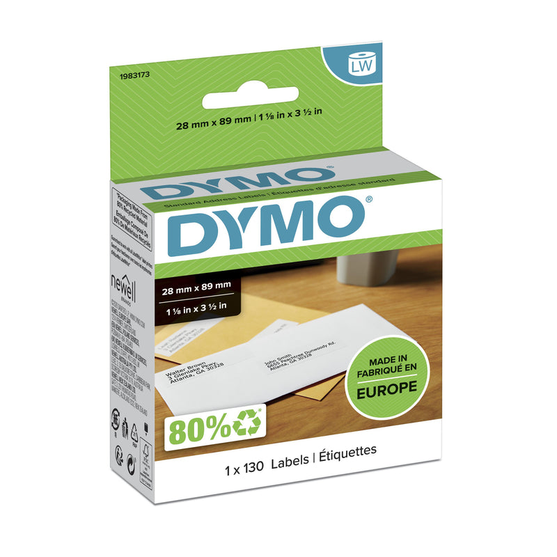 DYMO 1983173 print etiket Hvid Selvklæbende printeretiket