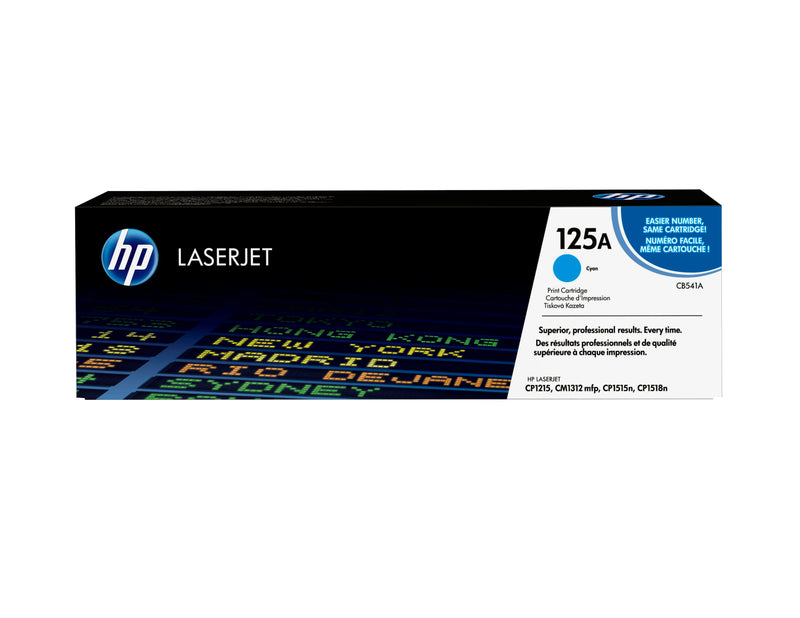 HP 125A Cyan Original LaserJet Toner Cartridge tonerpatron 1 stk Blå