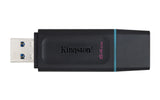 Kingston Technology DataTraveler Exodia USB-nøgle 64 GB USB Type-A 3.2 Gen 1 (3.1 Gen 1) Sort, Turkis