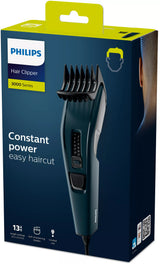 Philips HAIRCLIPPER Series 3000 HC3505/15 skæg- og hårtrimmer Sort, Grøn 13