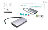 i-tec Metal C31NANODOCKVGAPD dockingstation Ledningsført USB 3.2 Gen 1 (3.1 Gen 1) Type-C Sølv