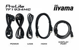 iiyama ProLite TF1934MC-B7X computerskærm 48,3 cm (19") 1280 x 1024 pixel SXGA LED Berøringsskærm Sort