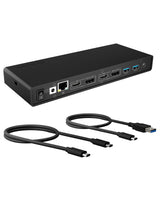 ICY BOX IB-DK2245AC Ledningsført USB 3.2 Gen 1 (3.1 Gen 1) Type-C Sort