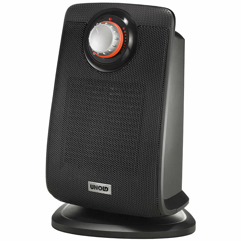 Unold 86445 varmeapparat Indendørs Sort 2000 W Blæser med elektrisk områdevarmer