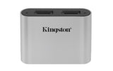 Kingston Technology Workflow microSD Reader Sort, Sølv