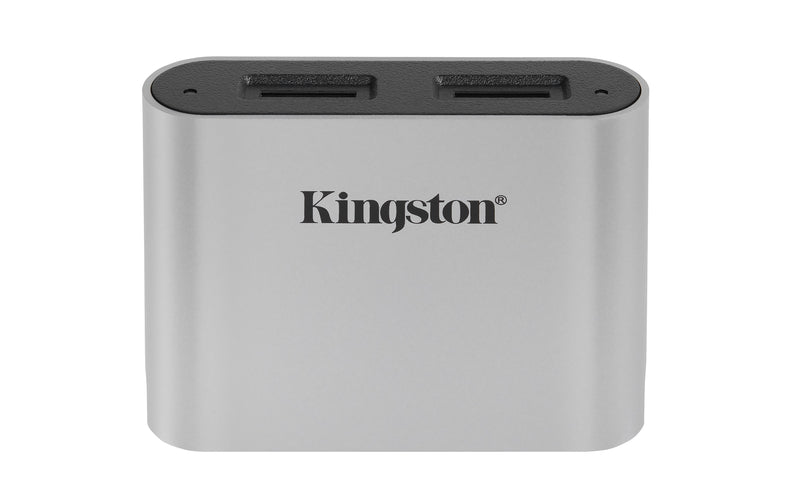 Kingston Technology Workflow microSD Reader Sort, Sølv