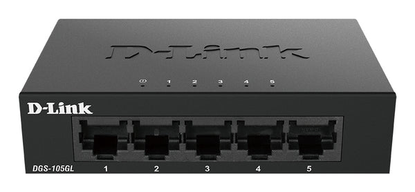 D-Link DGS-105GL/E netværksswitch Ikke administreret Gigabit Ethernet (10/100/1000) Sort