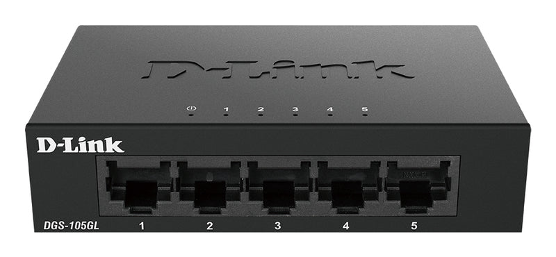 D-Link DGS-105GL/E netværksswitch Ikke administreret Gigabit Ethernet (10/100/1000) Sort