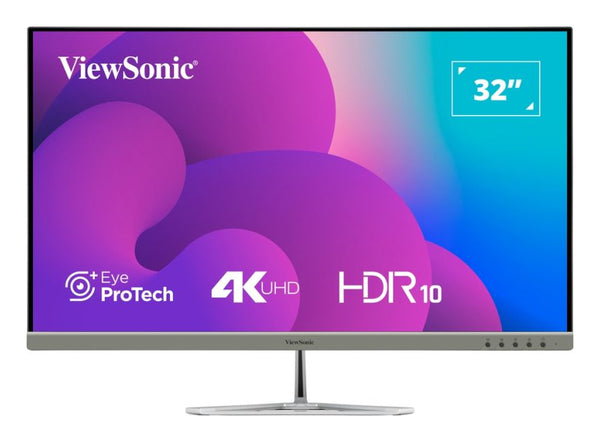 Viewsonic VX3276-4K-MHD-2 computerskærm 81,3 cm (32") 3840 x 2160 pixel 4K Ultra HD LCD Sort, Sølv