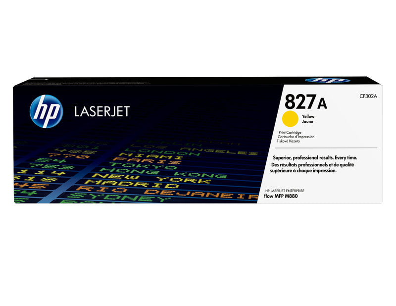 HP 827A Yellow Original LaserJet Toner Cartridge tonerpatron 1 stk