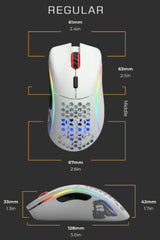 Glorious Gaming Model D mus Spil Højre hånd USB Type-A Optisk 12000 dpi