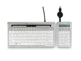 BakkerElkhuizen S-board 840 Numeric numerisk tastatur PC USB Lys grå, Hvid