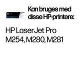 HP 203X High Yield Cyan Original LaserJet Toner Cartridge tonerpatron 1 stk Blå