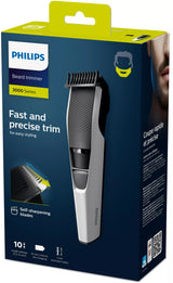 Philips 3000 series BT3206/14 skæg trimmer Batteri 10 1 cm Sort, Sølv