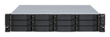 QNAP TL-R1200S-RP drevkabinet HDD/SSD kabinet Sort, Grå 2.5/3.5"