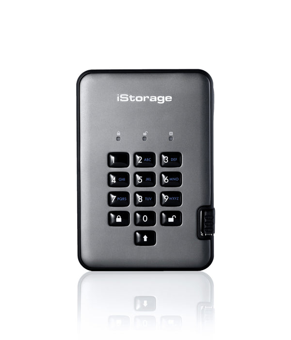 iStorage diskAshur PRO2 ekstern harddisk 500 GB 5400 rpm 2.5" USB Type-A 3.2 Gen 1 (3.1 Gen 1) Sort