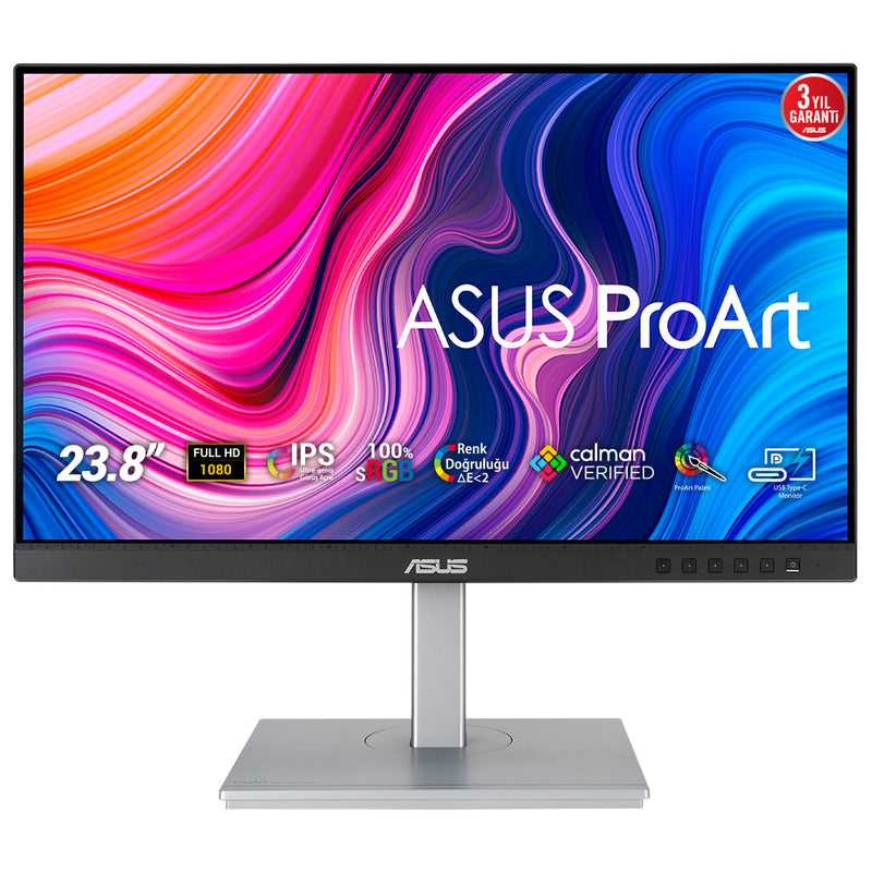 ASUS ProArt PA247CV computerskærm 60,5 cm (23.8") 1920 x 1080 pixel Fuld HD Sort, Sølv