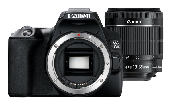 Canon EOS 250D+EF-S 18-55mm SLR kamerasæt 24,1 MP CMOS 6000 x 4000 pixel Sort