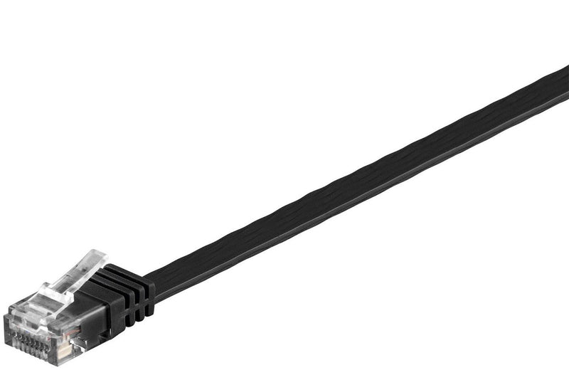 Microconnect V-UTP6005S-FLAT netværkskabel Sort 0,5 m Cat6 U/UTP (UTP)