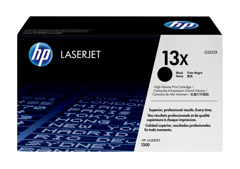 HP 13X High Yield Black Original LaserJet Toner Cartridge tonerpatron 1 stk