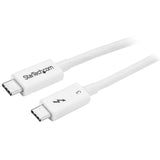 StarTech.com TBLT34MM50CW Thunderbolt kabel 0,5 m 40 Gbit/sek. Hvid
