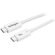 StarTech.com TBLT34MM50CW Thunderbolt kabel 0,5 m 40 Gbit/sek. Hvid