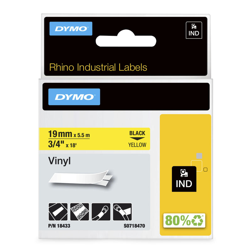 DYMO 19mm RHINO Coloured Vinyl etiketbånd D1