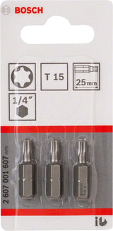Bosch 2 607 001 607 skruetrækker bit 3 stk