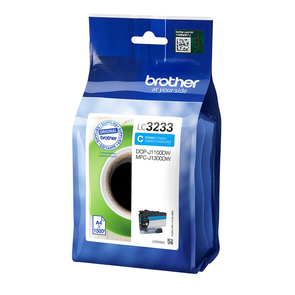 Brother LC3233C blækpatron 1 stk Original Standard udbytte Blå