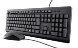 Trust Primo tastatur Mus inkluderet Universel USB QWERTY US engelsk Sort