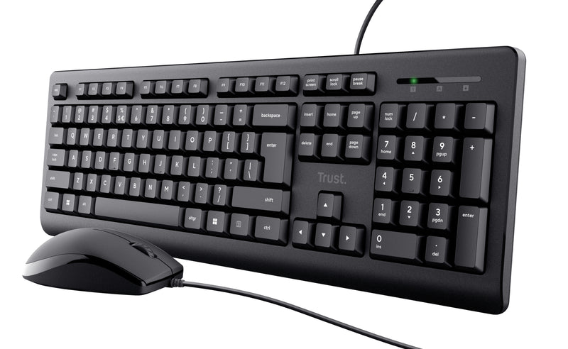 Trust Primo tastatur Mus inkluderet Universel USB QWERTY US engelsk Sort