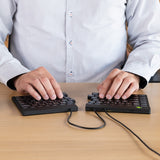 R-Go Tools RGOSP-DEWIBL tastatur Universel USB Tysk Sort