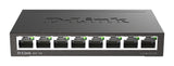 D-Link DGS-108 Ikke administreret L2 Gigabit Ethernet (10/100/1000) Sort
