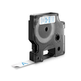 DYMO D1 Standard - Blue on White - 12mm etiketbånd Blå på hvid