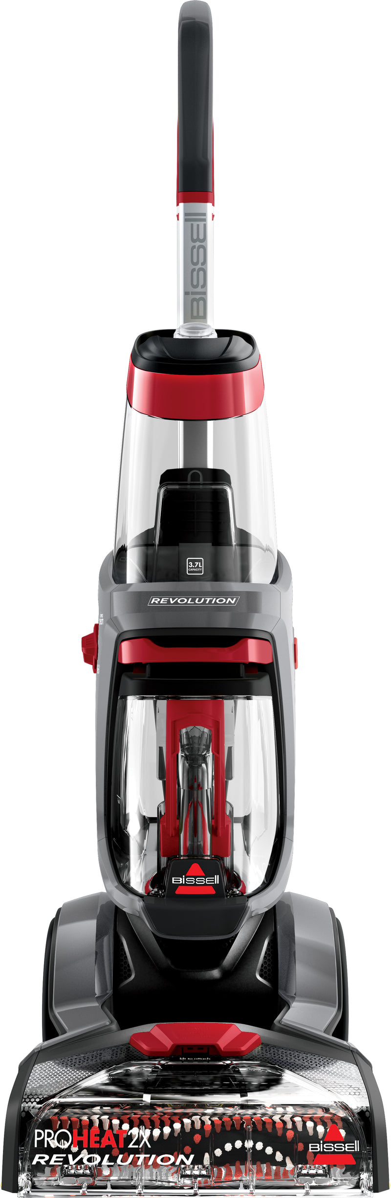 Bissell Revolution 2x ProHeat rengøringsmaskine til tæppe Gå bagved Dyb Rød, Titanium