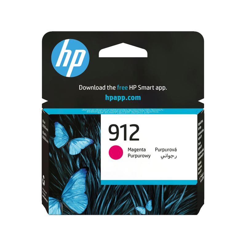 HP 912 Magenta Original Ink Cartridge blækpatron 1 stk Standard udbytte